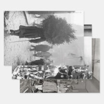 Vintage kerstinpakpapier, VROEG 20 EEUW