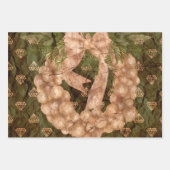 Vintage kerstinpakpapierbladen inpakpapier vel (Voorkant 2)