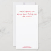 Vintage kerstinslag met snoeprietkaart (Achterkant)