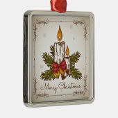  Vintage-kerstkaars Metalen Ornament (Rechts)