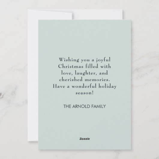 Vintage kerstkaarsen blauw wit goud feestdagenkaart (Achterkant)