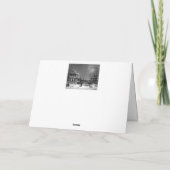 Vintage kerstkaart bedankkaart (Achterkant)