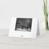 Vintage kerstkaart bedankkaart (Achterkant)