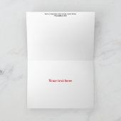 Vintage kerstkaart bedankkaart (Binnen)