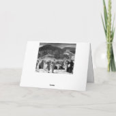 Vintage kerstkaart bedankkaart (Achterkant)