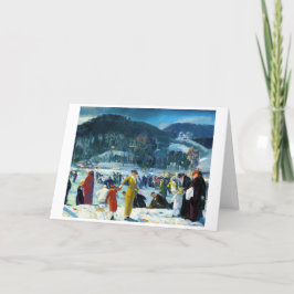 Vintage kerstkaart bedankkaart