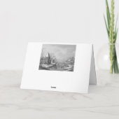 Vintage kerstkaart bedankkaart (Achterkant)