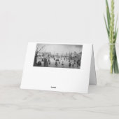 Vintage kerstkaart bedankkaart (Achterkant)