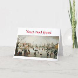 Vintage kerstkaart bedankkaart