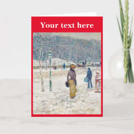 Vintage kerstkaart bedankkaart