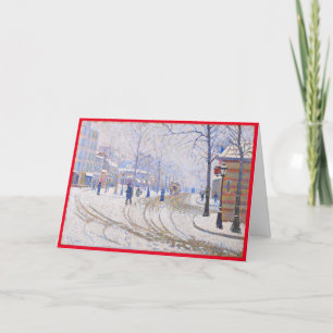 Vintage kerstkaart bedankkaart