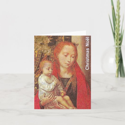 Vintage-kerstkaart Bedankkaart (Voorkant)