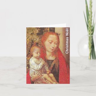 Vintage-kerstkaart Bedankkaart