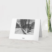 Vintage kerstkaart bedankkaart (Achterkant)