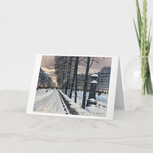 Vintage kerstkaart bedankkaart (Voorkant)