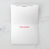 Vintage kerstkaart bedankkaart (Binnen)