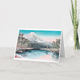 Vintage kerstkaart bedankkaart