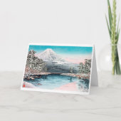 Vintage kerstkaart bedankkaart (Voorkant)