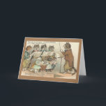 Vintage kerstkaart Choir met kerstkaart Feestdagen Kaart<br><div class="desc">Retro / Vintage-kerstwenskaart.  Schattig koor van katten die kerstliedjes zingen!  Deze katten zingen allemaal: "Een prettig kerstfeest en een gelukkig nieuwjaar voor jullie".  De Cats Choral Society.  We zijn ongetwijfeld slimme katten,  want we zingen zowel in een goede richting als uit!</div>