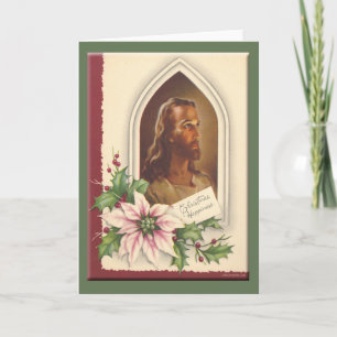 Vintage-kerstkaart Feestdagen Kaart