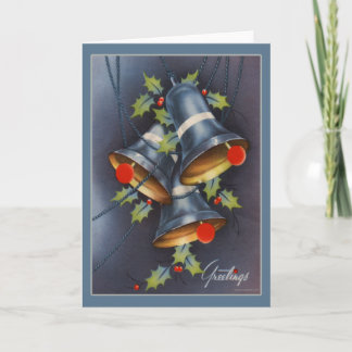 Vintage-kerstkaart Feestdagen Kaart