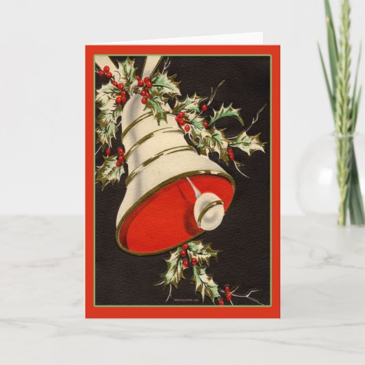 Vintage-kerstkaart Feestdagen Kaart (Voorkant)