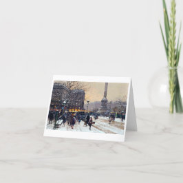 Vintage kerstkaart feestdagen kaart