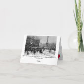 Vintage kerstkaart feestdagen kaart (Achterkant)