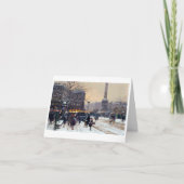 Vintage kerstkaart feestdagen kaart (Voorkant)