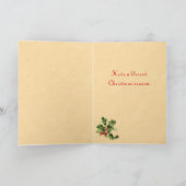 Vintage-kerstkaart Feestdagen Kaart (Binnen)