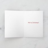 Vintage kerstkaart feestdagen kaart (Binnen)