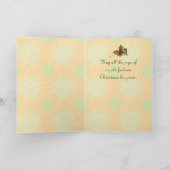 Vintage-kerstkaart Feestdagen Kaart (Binnen)