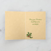 Vintage-kerstkaart Feestdagen Kaart (Binnen)