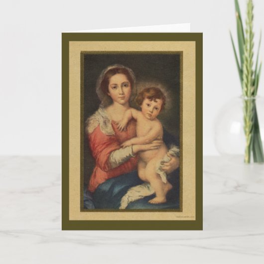 Vintage-kerstkaart Feestdagen Kaart (Voorkant)