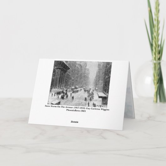 Vintage kerstkaart feestdagen kaart (Achterkant)