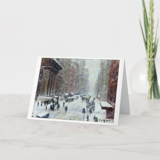 Vintage kerstkaart feestdagen kaart (Voorkant)