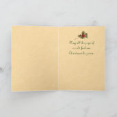 Vintage-kerstkaart Feestdagen Kaart (Binnen)