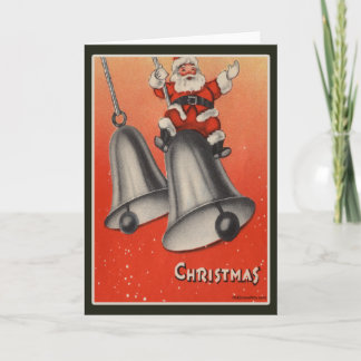 Vintage-kerstkaart Feestdagen Kaart