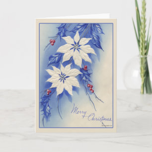 Vintage-kerstkaart Feestdagen Kaart