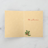 Vintage-kerstkaart Feestdagen Kaart (Binnen)