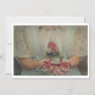 Vintage-kerstkaart Feestdagenkaart