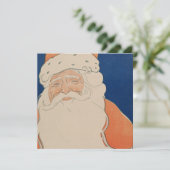 Vintage-kerstkaart | Happy Santa Feestdagenkaart (Staand voorkant)