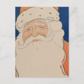 Vintage-kerstkaart | Happy Santa Feestdagenkaart (Voorkant)