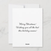 Vintage kerstkaart illustratie Santa (Achterkant)