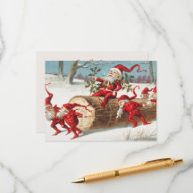 Vintage kerstkaart