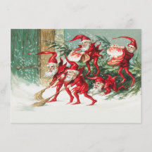 Vintage kerstkaart