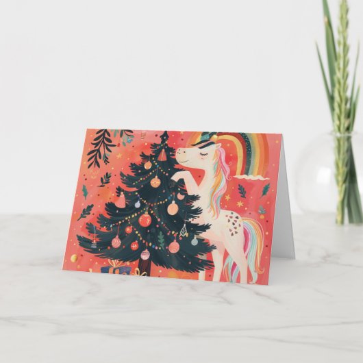 Vintage-kerstkaart Kaart (Voorkant)