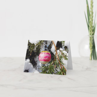 Vintage-kerstkaart Kaart