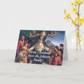  Vintage-kerstkaart Kaart (Gele Bloem)