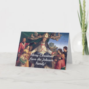 Vintage-kerstkaart Kaart